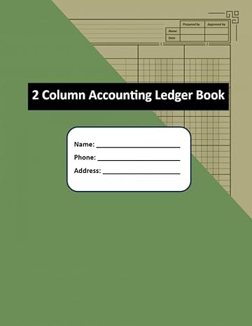 2 column accounting ledger book efficient financial tracking for businesses and personal finances log book