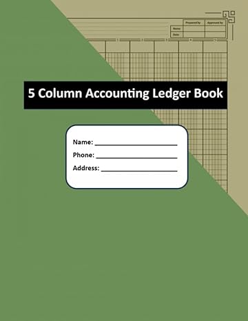5 column accounting ledger book efficient financial tracking for businesses and personal finances log book