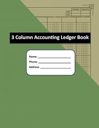 3 column accounting ledger book efficient financial tracking for businesses and personal finances log book