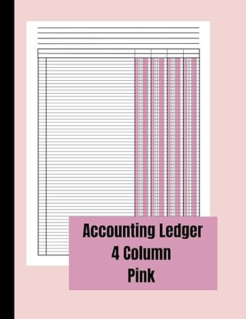 accounting ledger 4 column pink accounting book for small businesses and  personal use income and expense