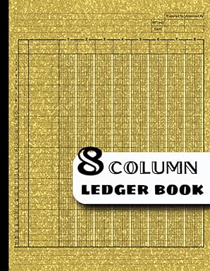 8 column ledger book accounting ledger book for small business and personal finance  convenient life press