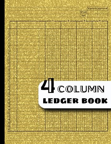 4 column ledger book simple large bookkeeping for small business and personal finance  convenient life press