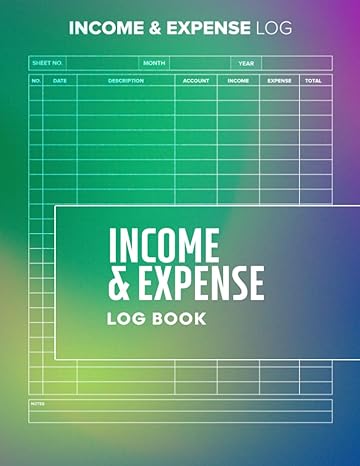 income and expense log book bookkeeping record book for small business business expense and spending tracker