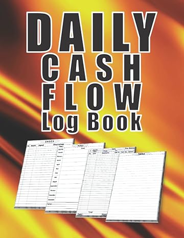 daily cash flow log book cash ledger and financial record book cash business accounts tracker and journal