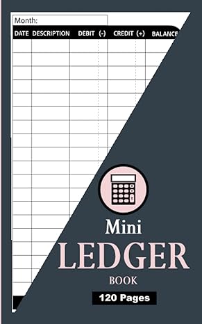 mini ledger book simple accounting log book small income expenses register to keep track and  record your