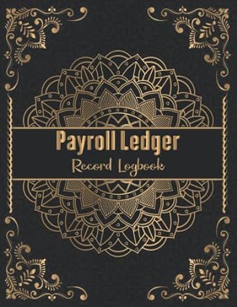 payroll ledger record logbook financial record keeping notebook for business employee payroll log book 