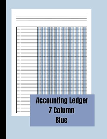 accounting ledger 7 column blue accounting book for small businesses and personal use income and expense