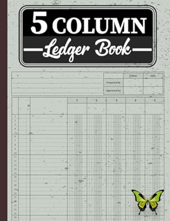 5 column ledger book general accounting ledger book for small business financial accounting notebook to