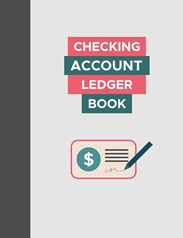 checking account ledger book accounting excellence for your finance records  seef ink