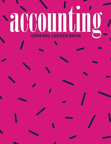 Accounting General Ledger Book Pink Scatter Simple Accounting Ledger For Recording Personal Home And Small Business Income Expense
