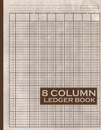 8 column ledger book flexible personalized accounting log financial record for small business management and