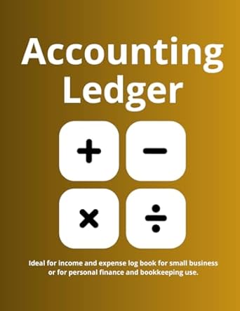 accounting ledger ideal for income and expense log book for small business or for personal finance and