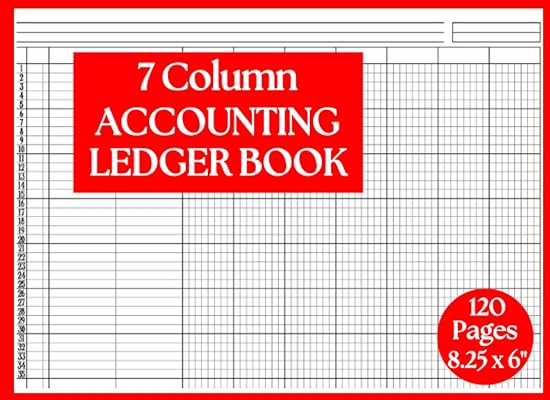 7 column accounting ledger book streamlined financial management for small business and personal use  8.25 