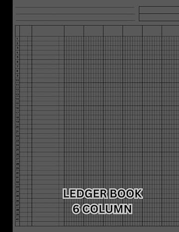 ledger book 6 column for small business and personal accounting  donald oran