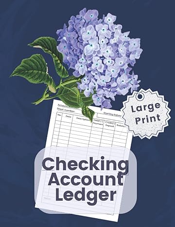 Checking Account Ledger Accounting Ledger For Bookkeeping Small Business Or For Personal Checkbook.