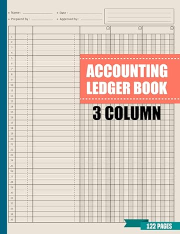 accounting ledger book 3 column simple bookkeeping record book financial accounting log book and tracker to
