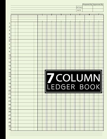 7 column ledger book simple seven column for bookkeeping and accounting log book for small business and