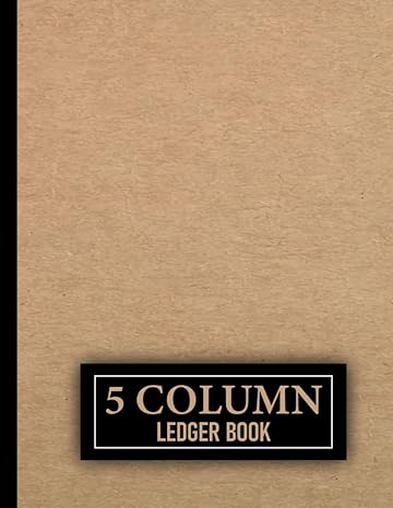 5 column bookkeeping simple five column ledger book and accounting log book for personal use and small
