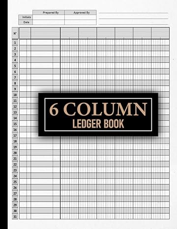 6 column ledger book simple six column for bookkeeping and accounting  log book for personal use and small