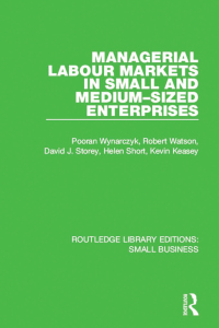 managerial labour markets in small and medium sized enterprises 1st edition pooran wynarczyk , robert watson