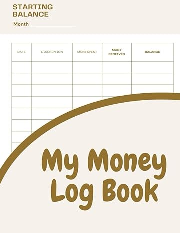 my money log book money ledger for kids 5 column accounting book allowance saving log book money education