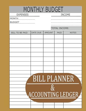 bill planner and accounting ledger financial planner organizer budget book for bill planner yearly monthly