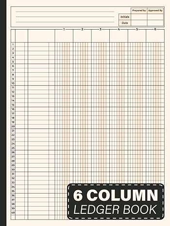 6 column ledger book six column record book for bookkeeping and accounting small business and personal use 