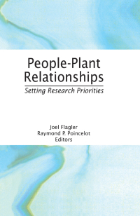 people plant relationships setting research priorities 1st edition raymond p poincelot, joel flagler
