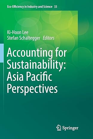 accounting for sustainability asia pacific perspectives 1st edition ki-hoon lee ,stefan schaltegger
