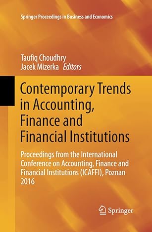 contemporary trends in accounting finance and financial institutions proceedings from the international