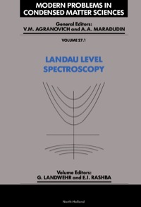 modern problems in condensed matter sciences landau level spectroscopy volume 27.1 1st edition g. landwehr,