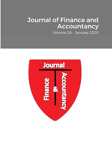 journal of finance and accountancy  volume 26 january 2020 2020 edition dr. jan duggar coeditor ,dr. joseph