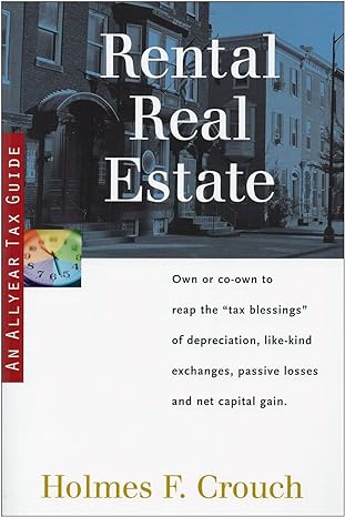 rental real estate 2nd edition holmes f. crouch 094481753x, 978-0944817537