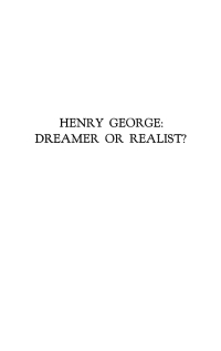 henry george dreamer or realist 1st edition steven b. cord 1512821896, 1512815322, 9781512821895,