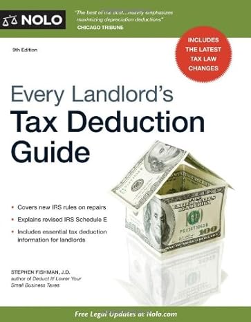 every landlords tax deduction guide ninth edition stephen fishman 1413317685, 978-1413317688
