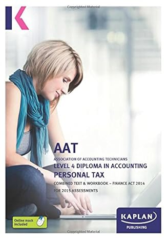 association of accounting technician personal tax level 4 2014 2014 edition kaplan publishing 0857329502,