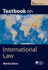 textbook on international law 7th edition martin dixon 0199688826, 9780199688821
