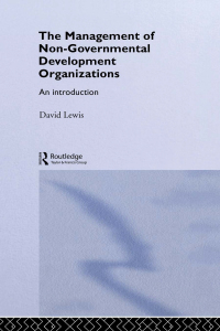 the management of non governmental development organizations an introduction 1st edition david lewis