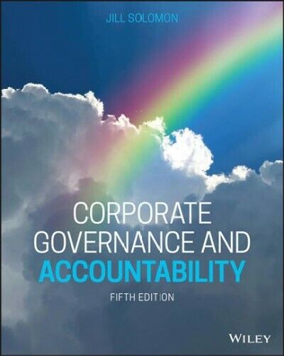 corporate governance and accountability 5th edition jill solomon 9781119561200, 1119561205