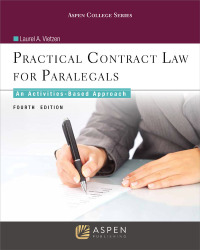 practical contract law for paralegals an activities based approach 4th edition laurel a. vietzen 1454873477,