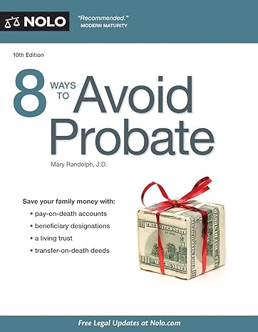 8 ways to avoid probate tenth edition mary randolph 1413320147, 978-1413320145