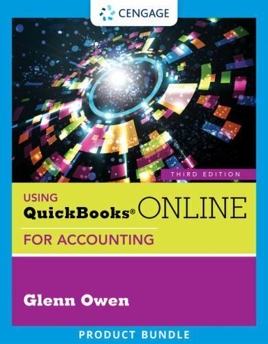 using quickbooks online for accounting 1st edition glenn owen 1337911348, 9781337911344