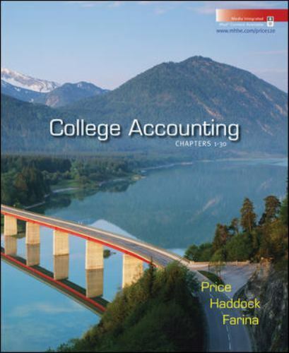 college accounting chapters 1-13 12th edition john price, michael farina, m. david haddock 0073401668,