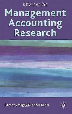 review of management accounting research 2011 edition magdy g. abdel-kader 9780230252370