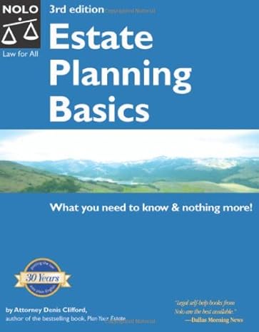 estate planning basics 3rd edition denis clifford 1413303528, 978-1413303520