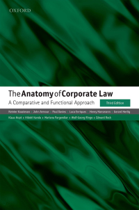 the anatomy of corporate law a comparative and functional approach 3rd edition reinier kraakman, john