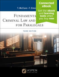 fundamentals of criminal law and procedure for paralegals 3rd edition thomas e. mcclure, thomas e. eimermann