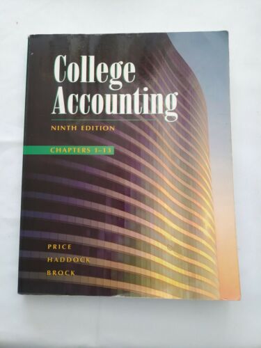 college accounting chapters 1-13 9th edition price haddock brock 9780028046372, 0028046374