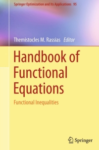 handbook of functional equations functional inequalities 1st edition themistocles m. rassias 1493912453,