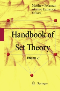 handbook of set theory volume 2 1st edition matthew foreman, akihiro kanamori 1402048432, 9781402048432